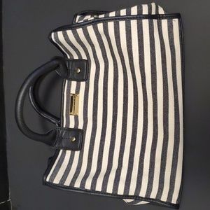 Tommy Hilfiger Blue and White Canvas Bag